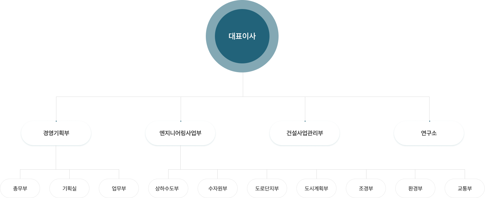 국성건설엔지니어링 조직도